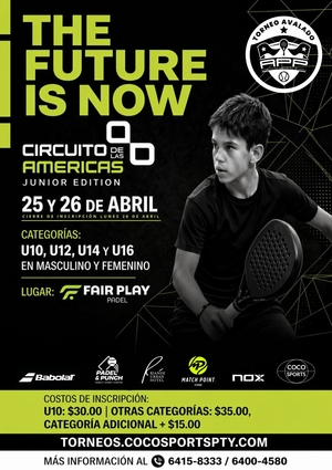 TORNEOS DEL CIRCUITO JUVENIL 2026