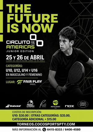 TORNEOS DEL CIRCUITO JUVENIL 2026